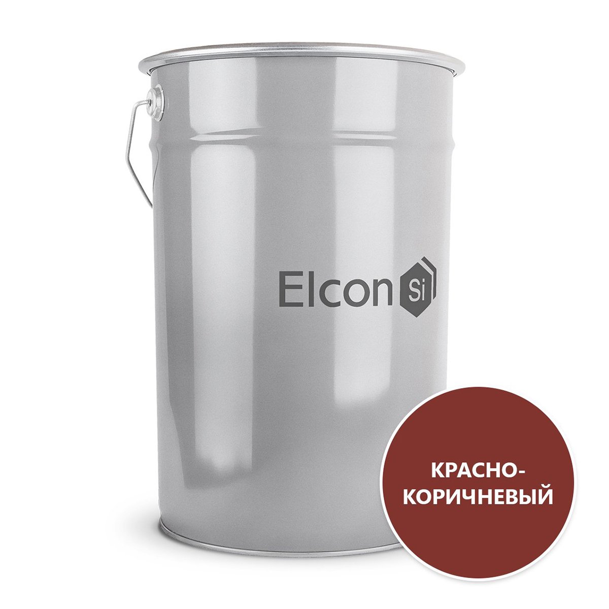 Грунт-эмаль по ржавчине 3 в 1 Elcon, 25 кг, RAL 3009, красно-коричневая клумба пластиковая 3 яруса d 27–40–55 см h 90 см коричневая