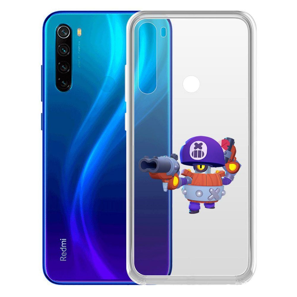 

Чехол-накладка Brawl Stars-Дэррил для Xiaomi Redmi Note 8/Note 8 (2021)