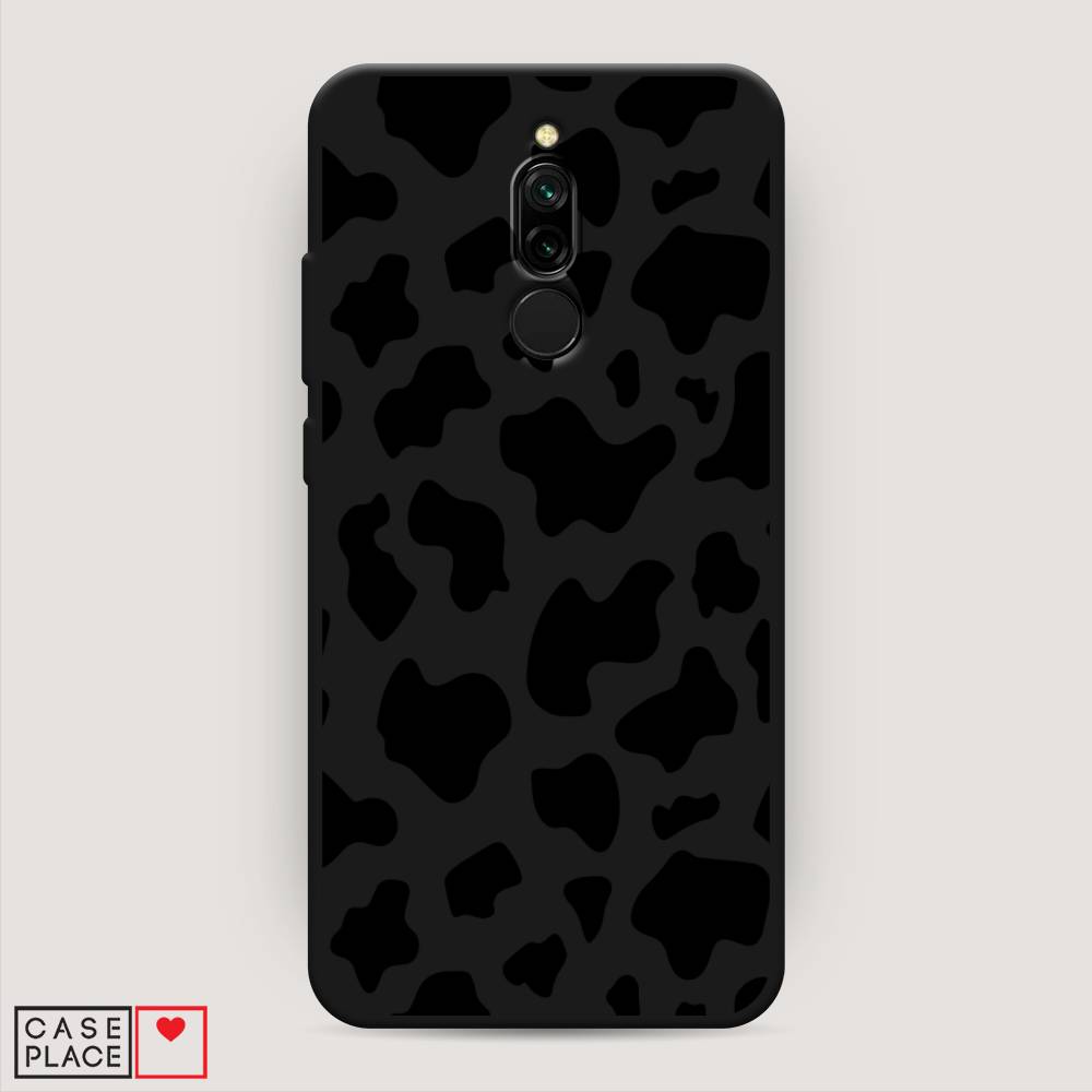 

Матовый силиконовый чехол "Пятна коровы черные" на Xiaomi Redmi 8, Разноцветный, 37152-1