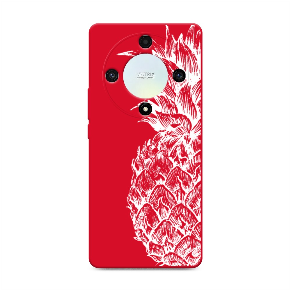 

Чехол Awog на Honor X9A "Ананас графика белая", Белый, 6120853-1