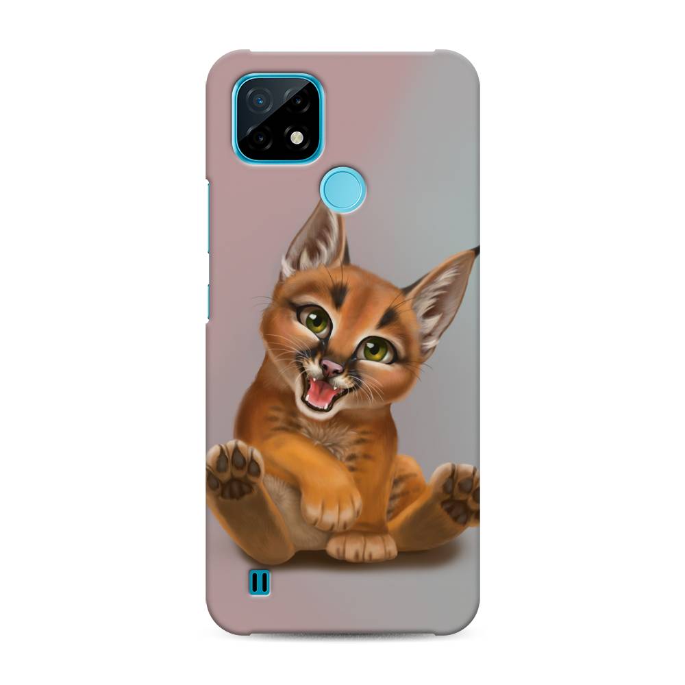 

Пластиковый чехол "Малыш рыси" на Realme C21, 254920-1