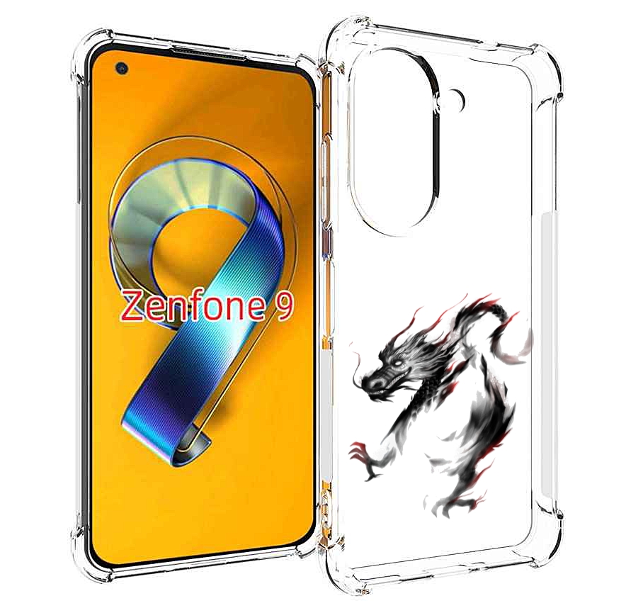 

Чехол MyPads черный дракон для Asus Zenfone 9 (AI2202), Прозрачный, Tocco