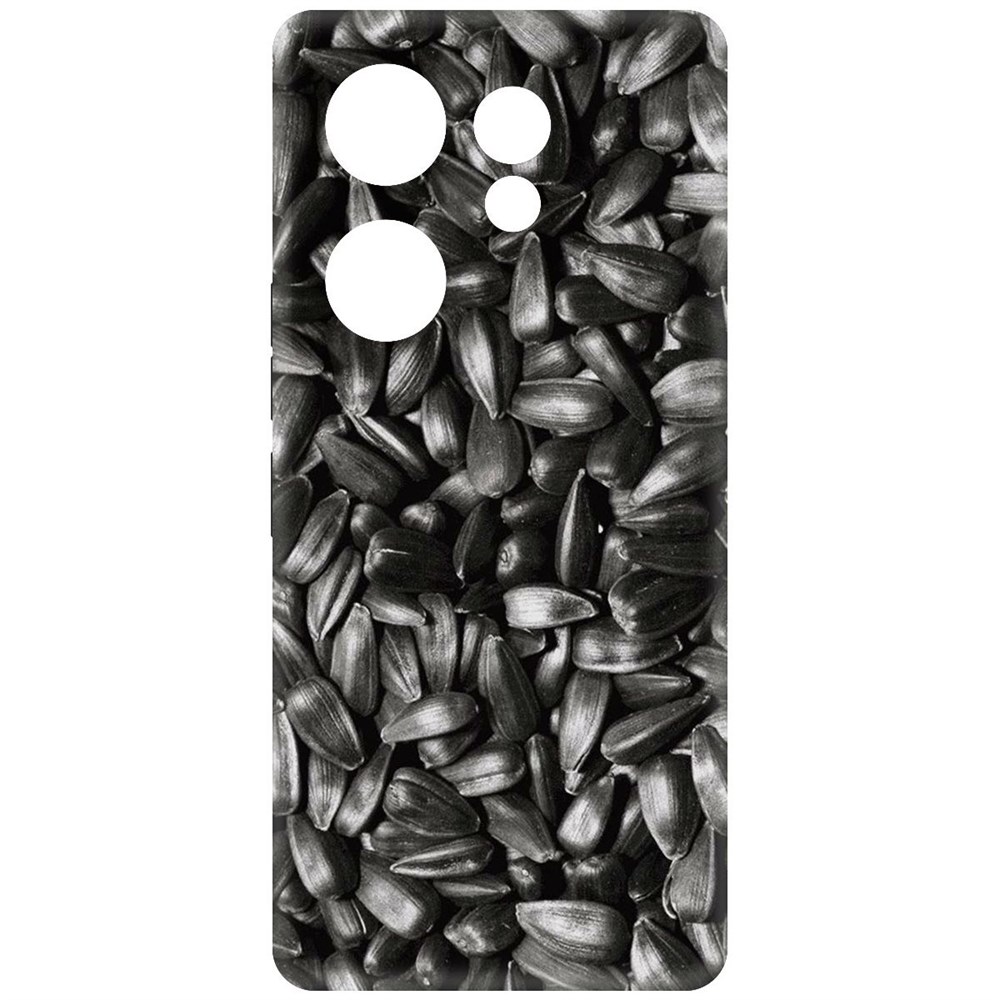 

Чехол-накладка Krutoff Soft Case Семечки для TECNO Camon 20 Premier черный