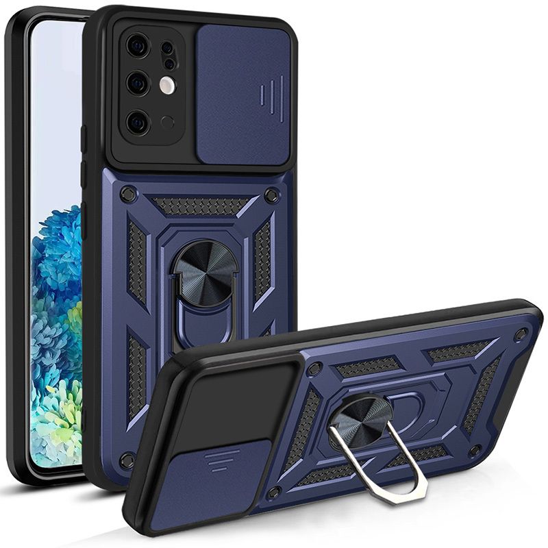 

Чехол с кольцом Bumper Case для Samsung Galaxy S20+ (синий)