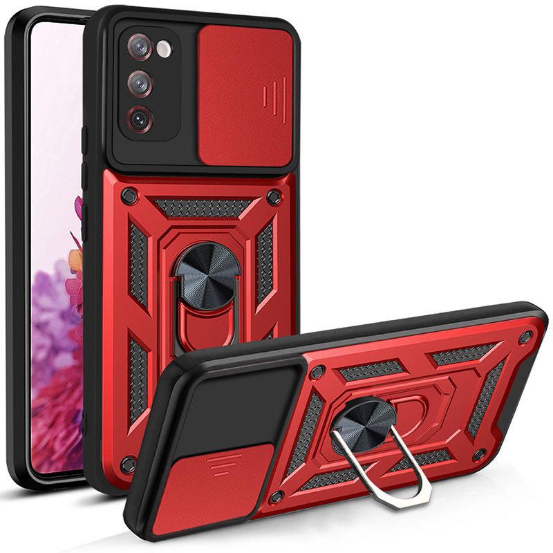 

Чехол с кольцом Bumper Case для Samsung Galaxy S20 FE (красный)