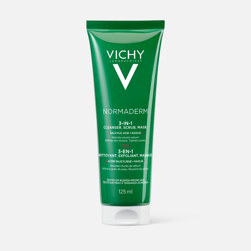 

Скраб для лица Vichy Normaderm 3в1 125 мл, Normaderm 3в1