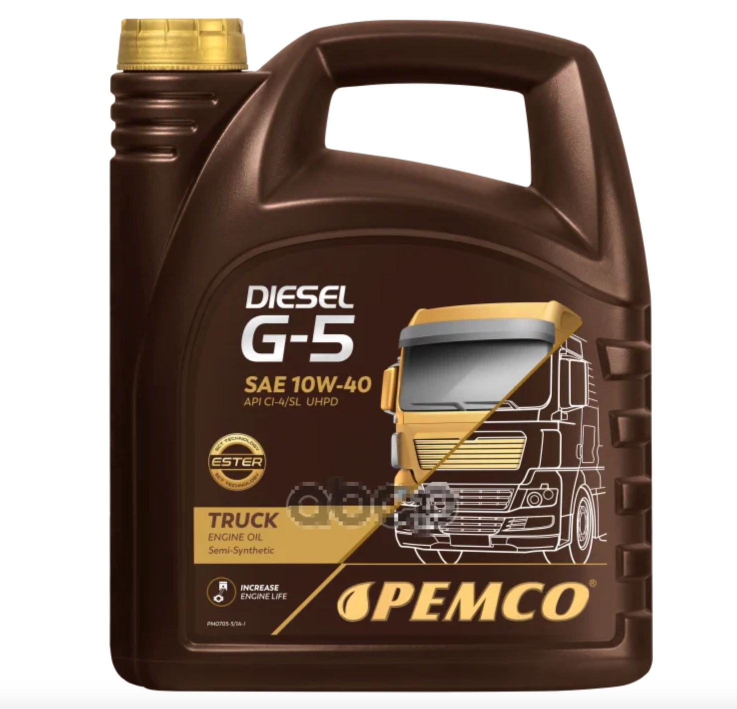 

Моторное масло PEMCO полусинтетическое Diesel G-5 UHPD 10W40 5л