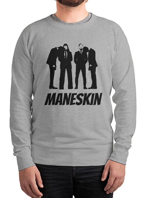 

Свитшот мужской Dream Shirts Группа Maneskin серый 56 RU, "Группа Maneskin"