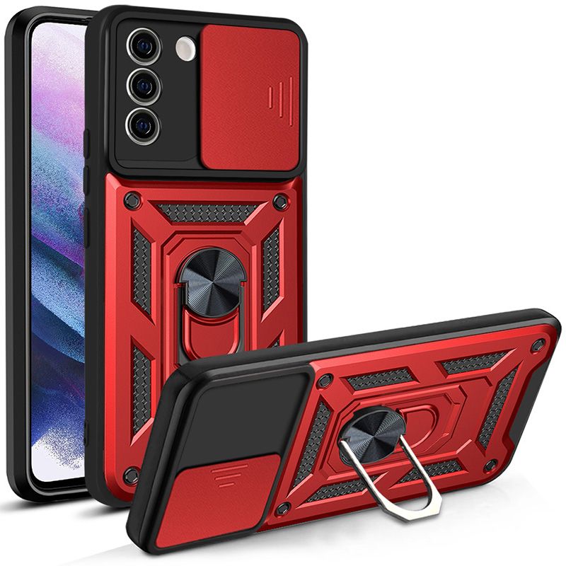

Чехол с кольцом Bumper Case для Samsung Galaxy S21 (красный)