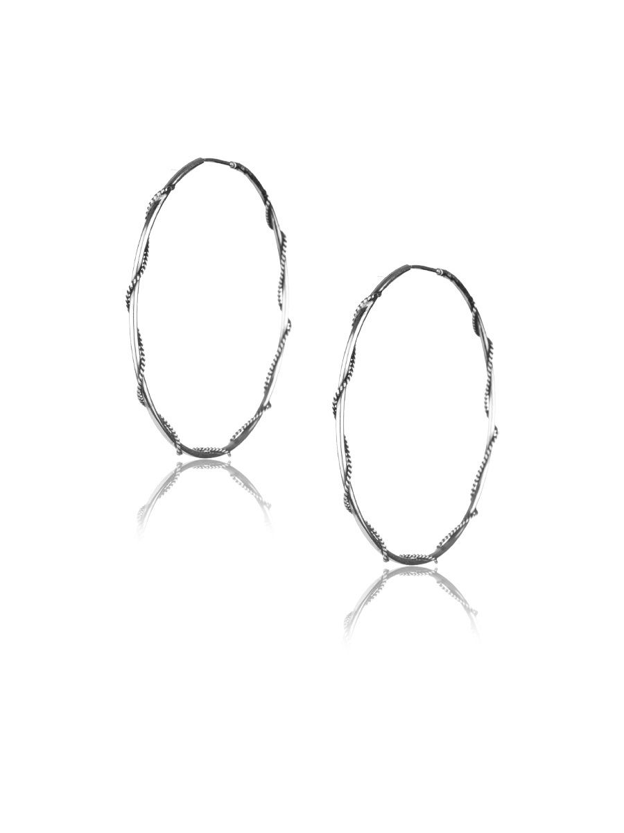 

Серьги конго из серебра TOP CRYSTAL 40352401, 40352401