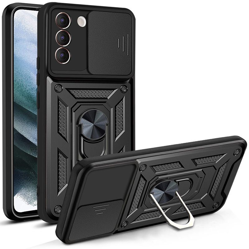 

Чехол с кольцом Bumper Case для Samsung Galaxy S21+ (черный)