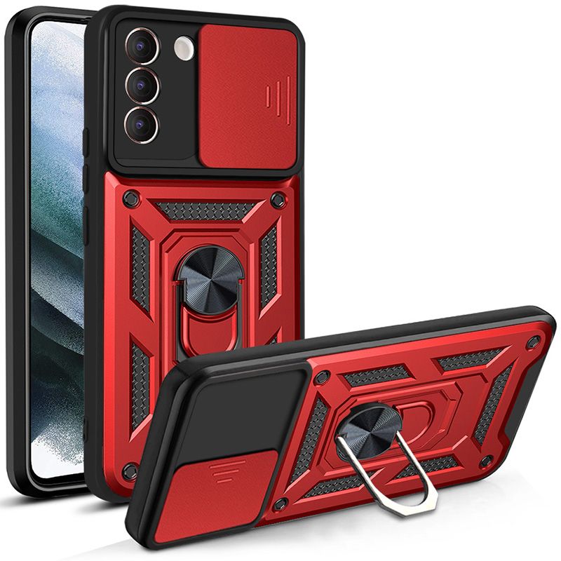 

Чехол с кольцом Bumper Case для Samsung Galaxy S21+ (красный)