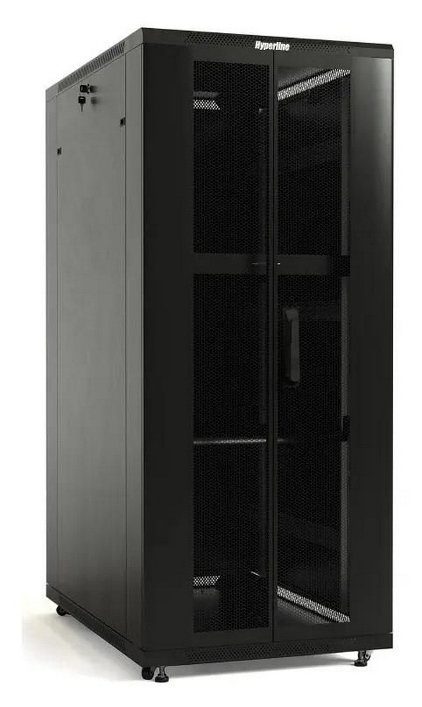

Шкаф коммутационный Hyperline TTB-4266-DD-RAL9004 напольный, перфорированная стальная пер, Шкаф коммутационный Hyperline TTB-4266-DD-RAL9004 напольный, перфорированная стальная передняя дверь, 42U, 600x2055x600 мм