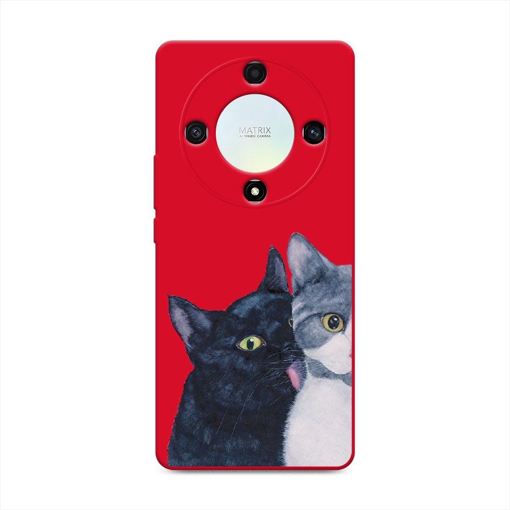 

Чехол Awog на Honor X9A "Кошачья любовь", Синий, 6120853-1