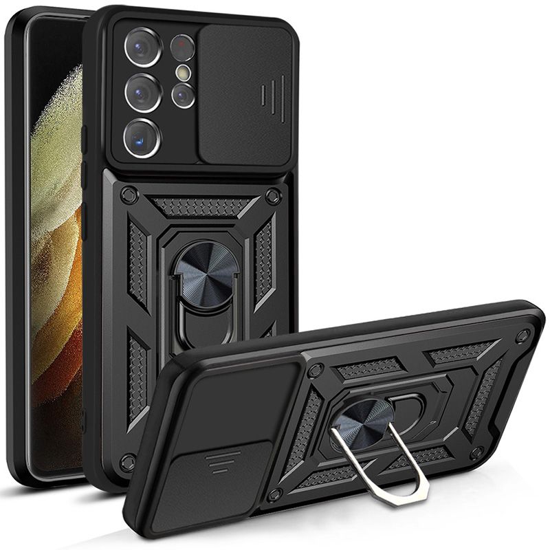 

Чехол с кольцом Bumper Case для Samsung Galaxy S21 Ultra (черный)