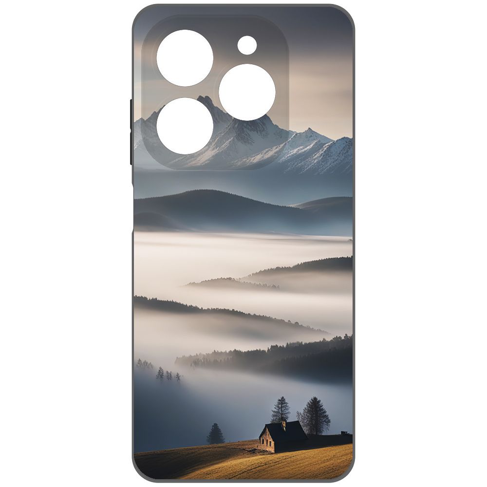 

Чехол-накладка Krutoff Soft Case Туман для Tecno Spark 20 Pro черный