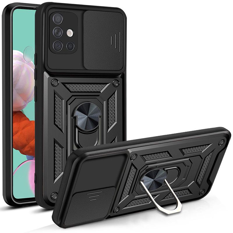 

Чехол с кольцом Bumper Case для Samsung Galaxy A51 (черный)