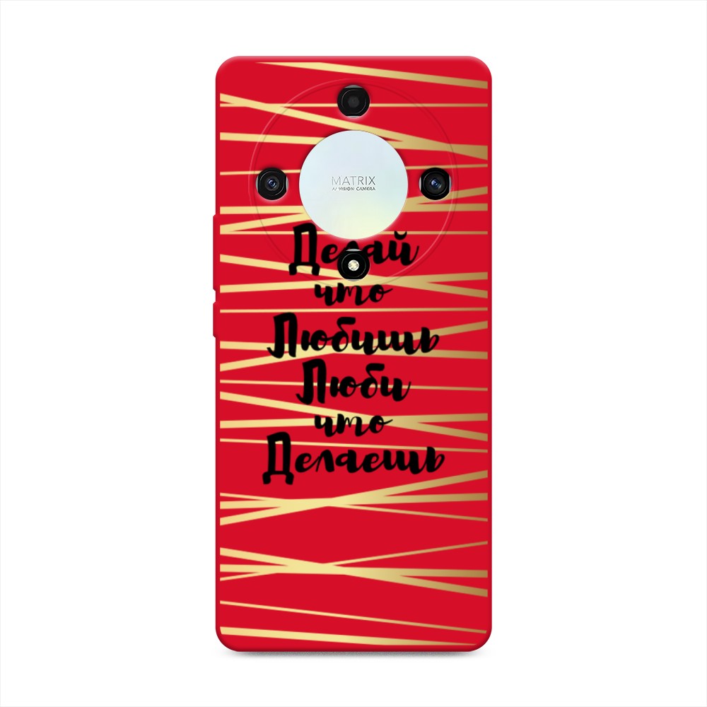

Чехол Awog на Honor X9A "Делай что любишь", Золотистый;черный, 6120853-1