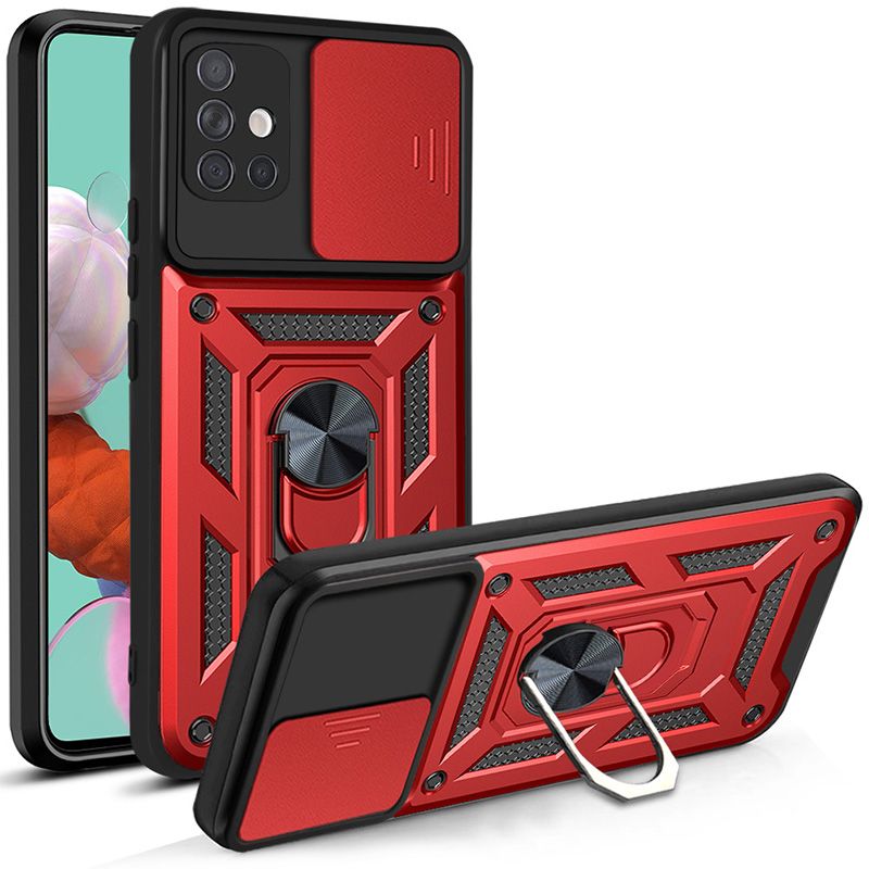 

Чехол с кольцом Bumper Case для Samsung Galaxy A51 (красный)