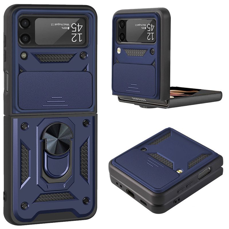 

Чехол с кольцом Bumper Case для Samsung Galaxy Z Flip 3 (синий)