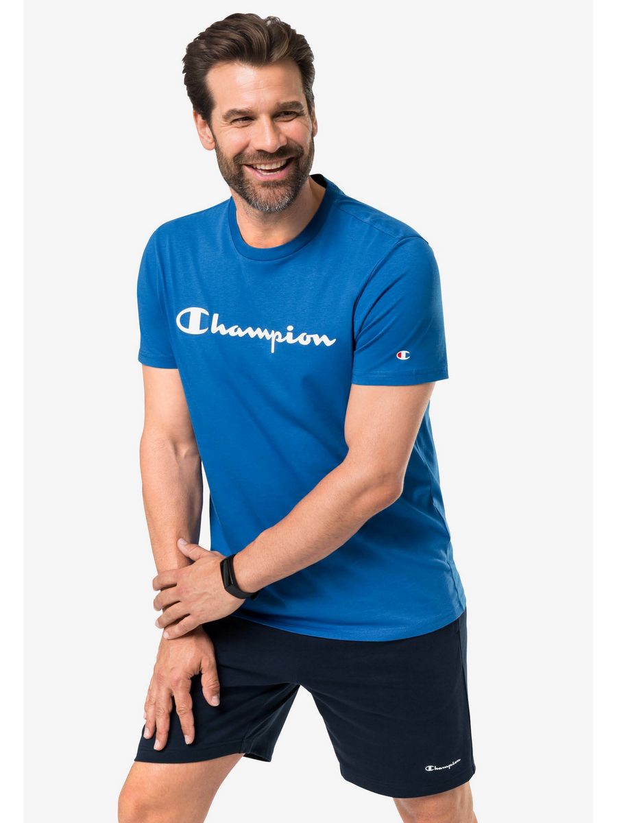 

Футболка унисекс Champion C7621000F синяя 3XL, Синий, C7621000F