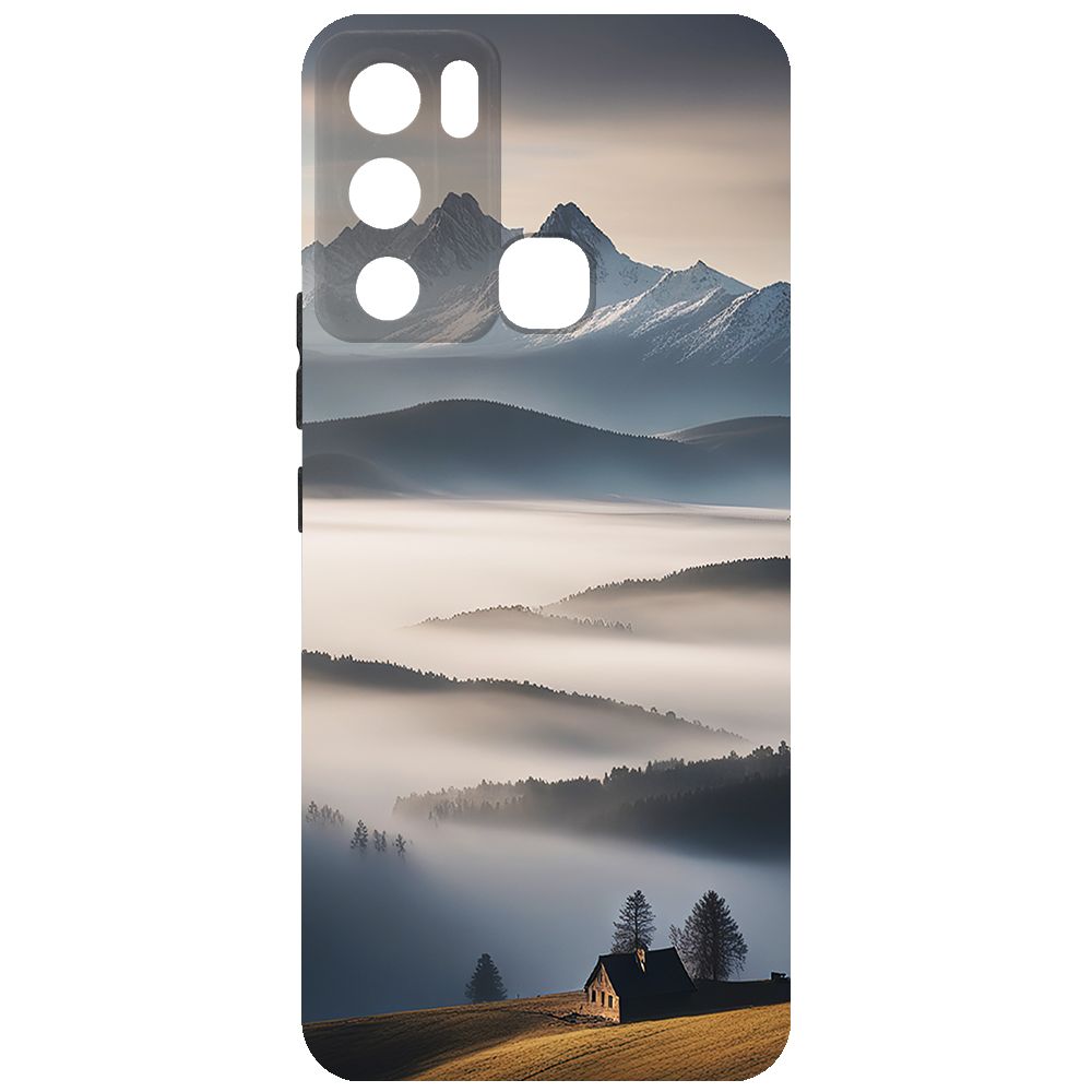 

Чехол-накладка Krutoff Soft Case Туман для Infinix Hot 12i черный