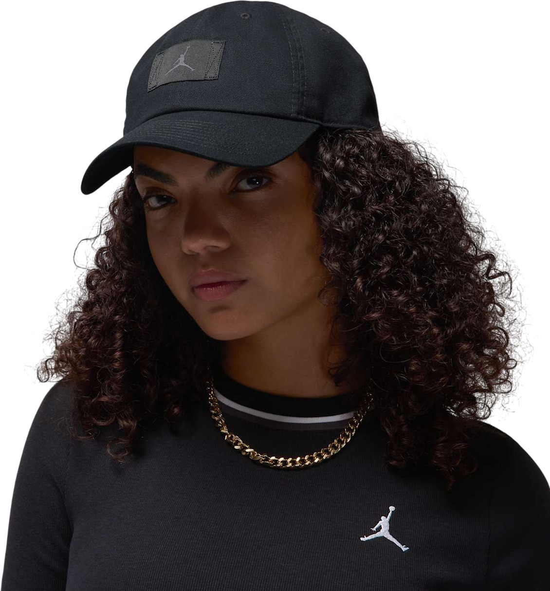 Бейсболка унисекс Nike J CLUB CAP US CB FLT PATCH черная, р. L/XL