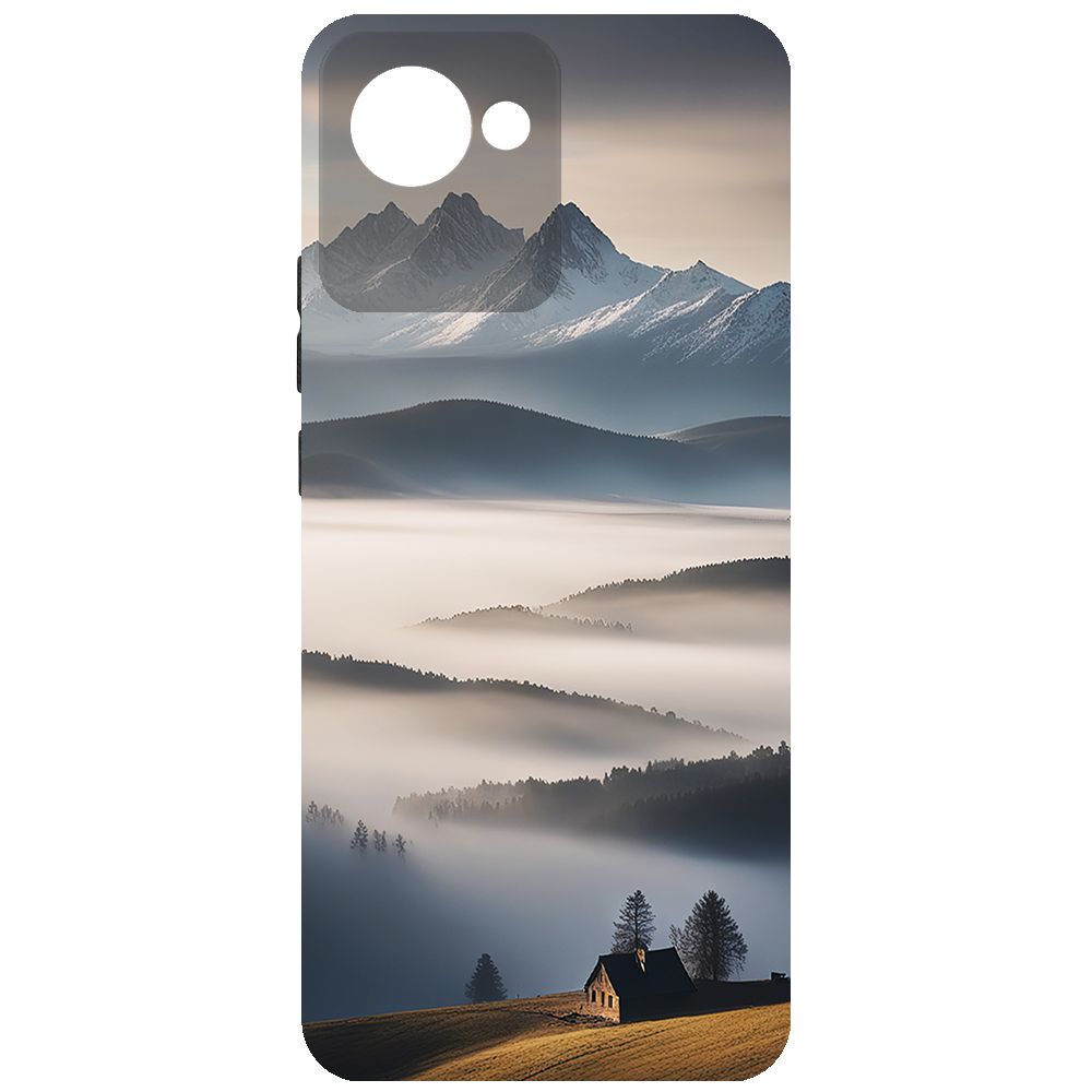 

Чехол-накладка Krutoff Soft Case Туман для Realme C30 черный