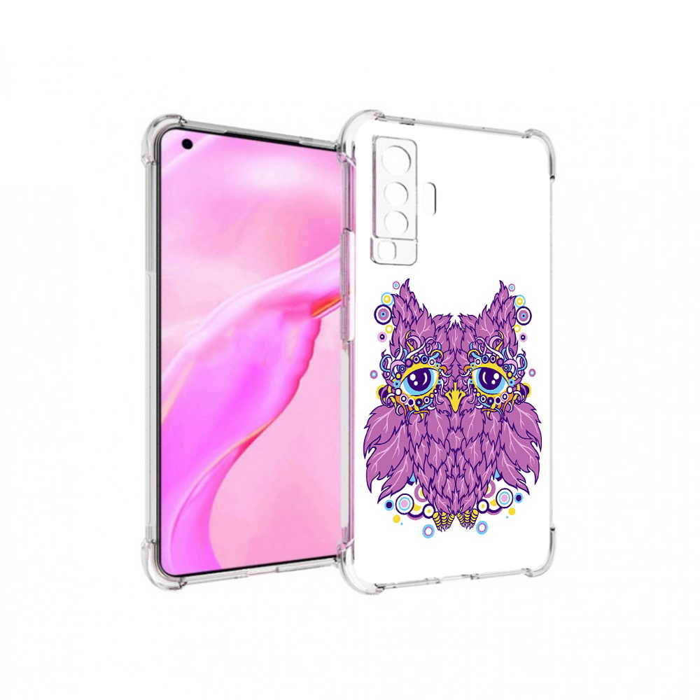 

Чехол MyPads Tocco для Vivo X50 Розовая сова (PT226969.391.147), Прозрачный, Tocco