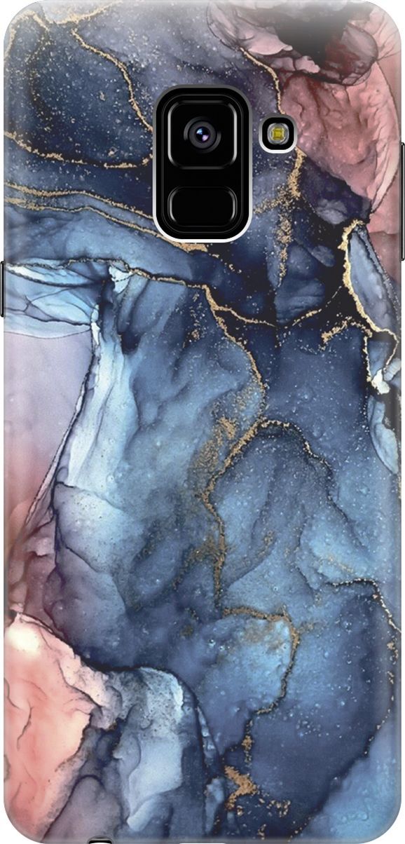 

Чехол на Samsung Galaxy A8 (2018) с принтом "Сине-розовый мрамор", Розовый;синий, 7211