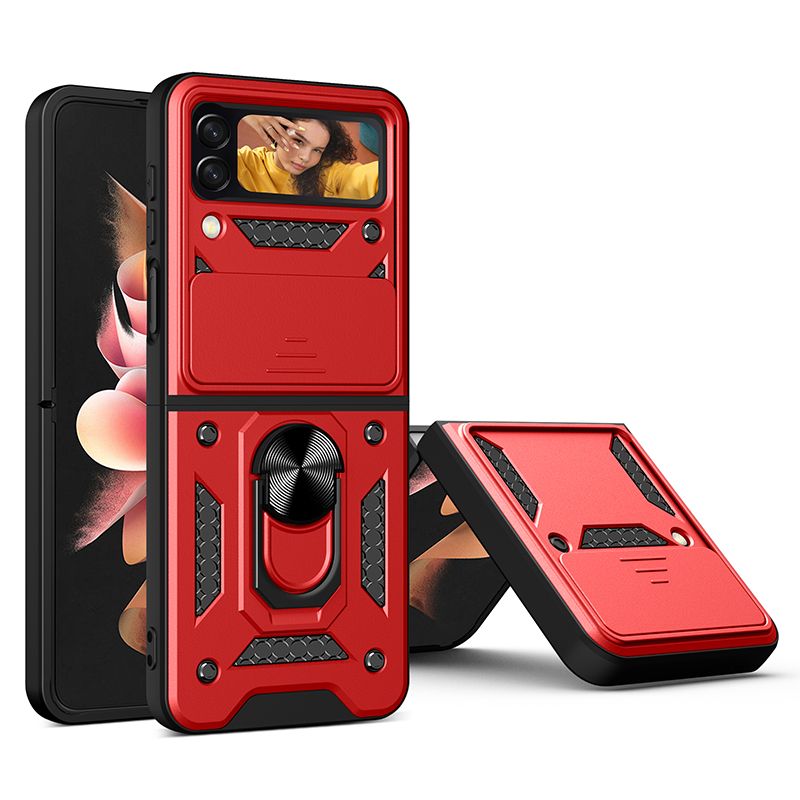 

Чехол с кольцом Bumper Case для Samsung Galaxy Flip 4 (красный)