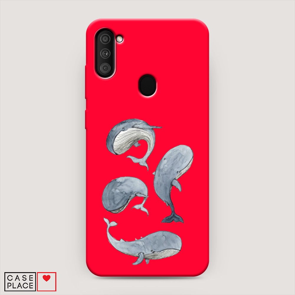 

Чехол Awog на Samsung Galaxy M11 / Самсунг M11 "Киты", Разноцветный, 2100653-1