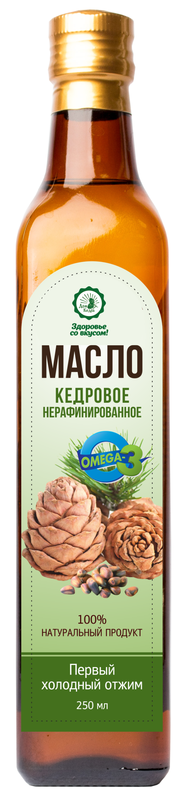 фото Масло дом кедра кедровое 250 мл здоровье со вкусом!