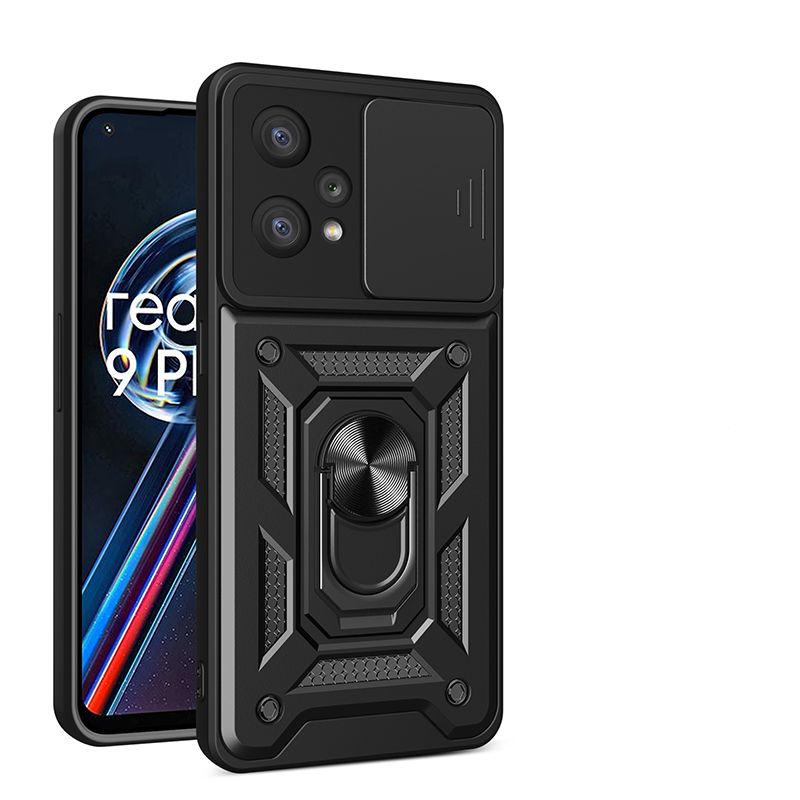 

Чехол с кольцом Bumper Case для Realme 9 Pro+ (черный)
