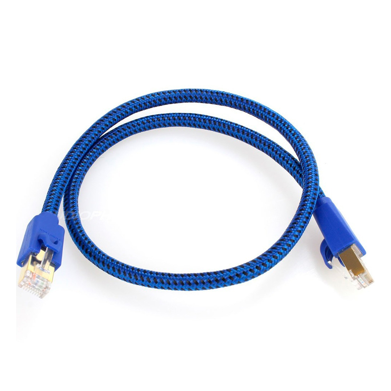 Патч-корд Furutech RJ45 - RJ45 вилка-вилка 0.6м (GCR-53061) синий