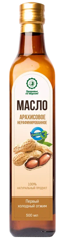 Масло арахисовое Здоровье со вкусом 500 мл