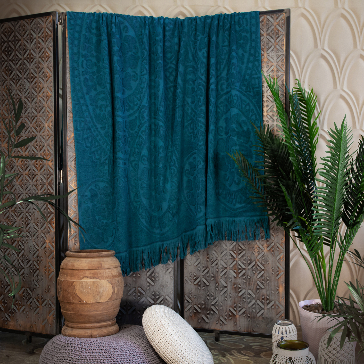 

Safia Home 5121 Покрывало махровое Узелочки 150х200 3214 темно-зеленый
