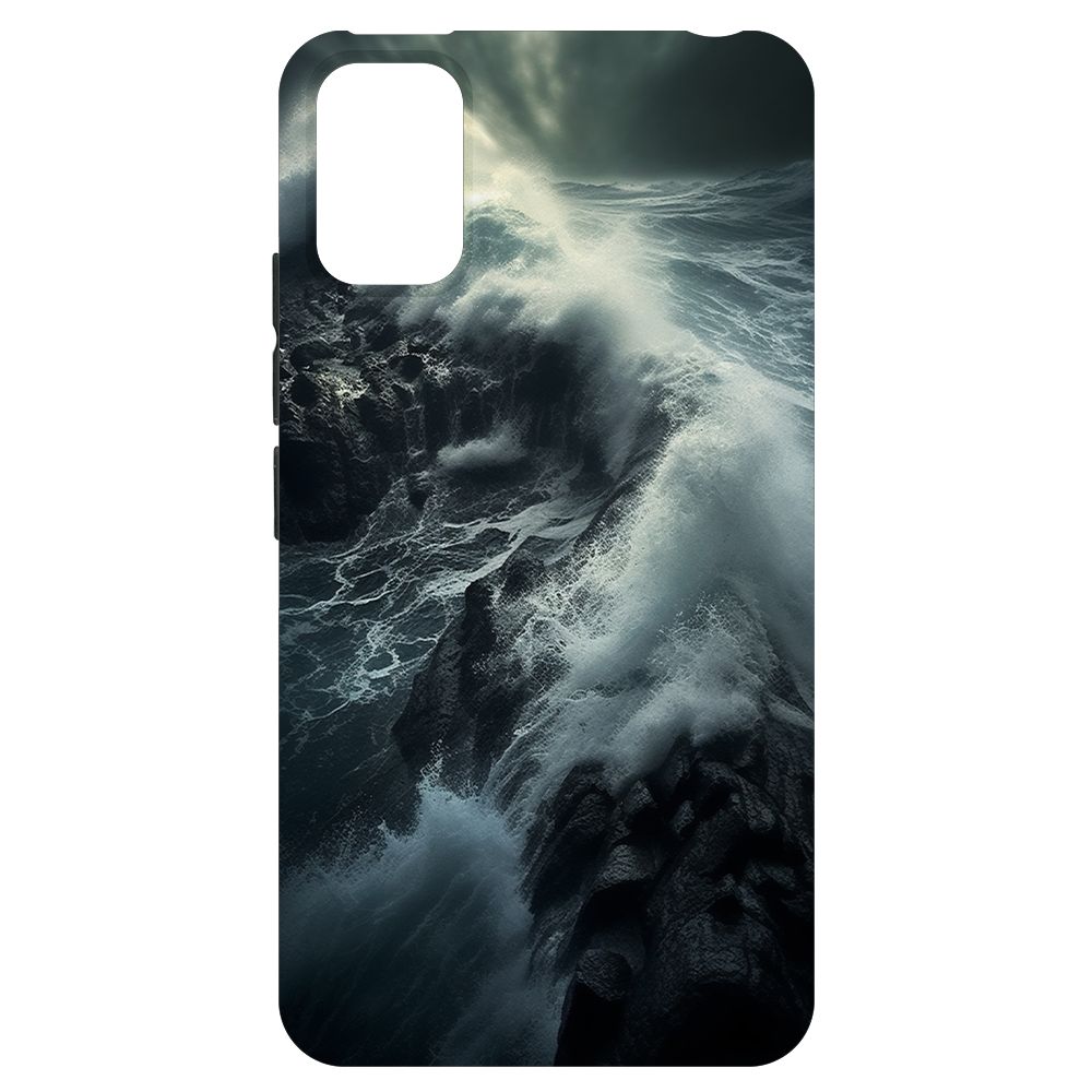 

Чехол-накладка Krutoff Soft Case Шторм для Itel A17 черный