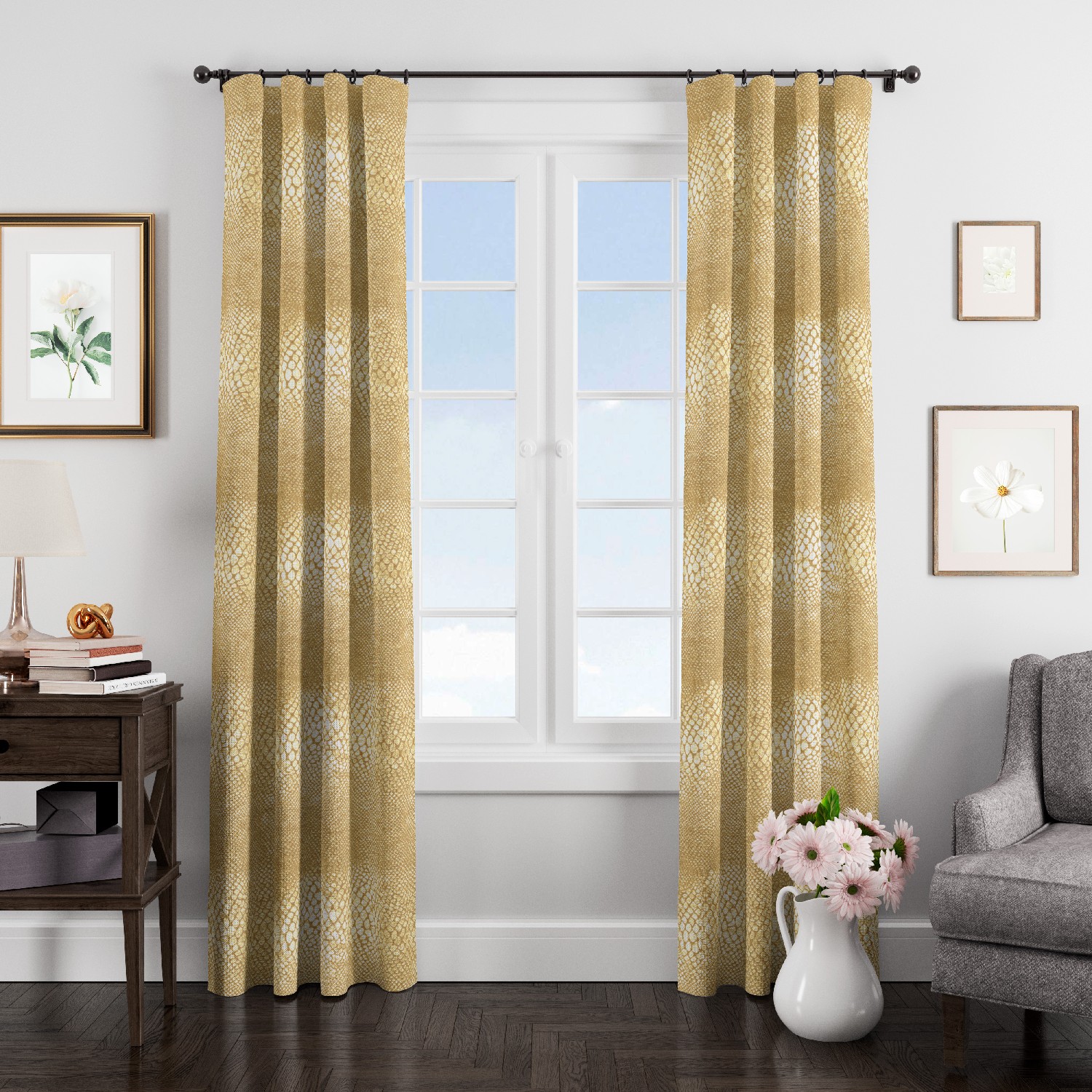 

Eleganta Шторы Eleganta, Жаккард vna318042, 150х270-2 шт