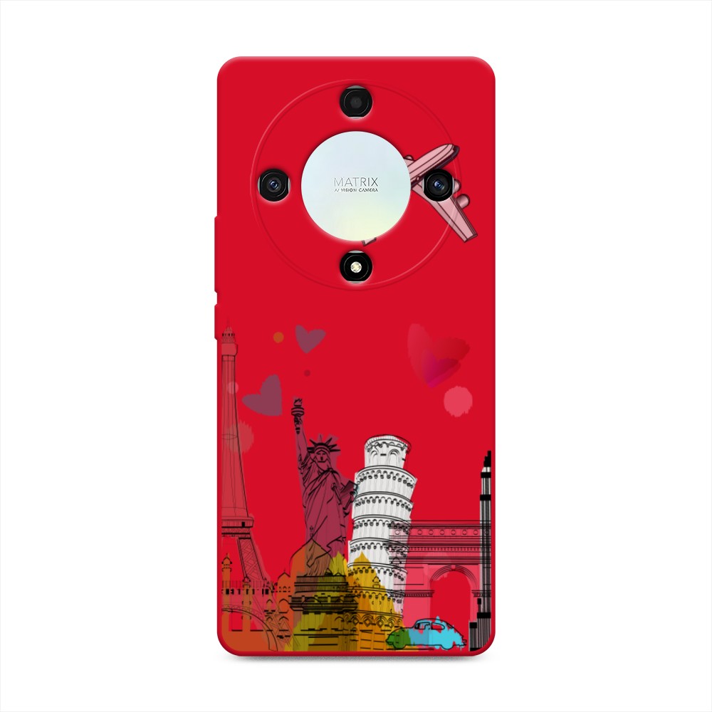 

Чехол Awog на Honor X9A "Самолет путешествий", Желтый, 6120853-1
