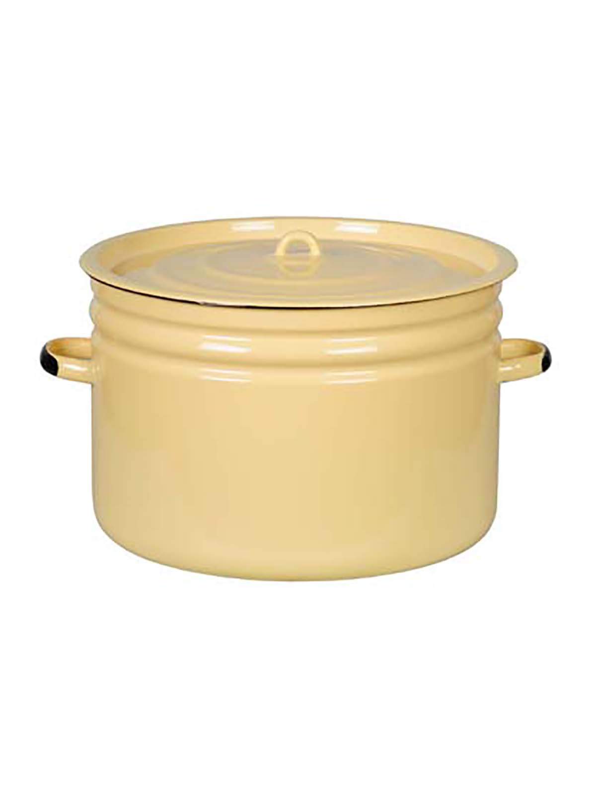 

Кастрюля эмалированная 24 л, Желтый