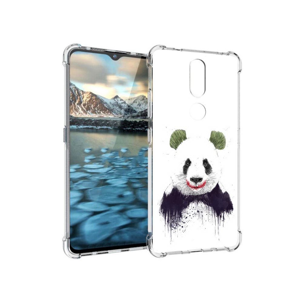 

Чехол MyPads Tocco для Nokia 2.4 панда джокер (PT227049.107.533), Прозрачный, Tocco
