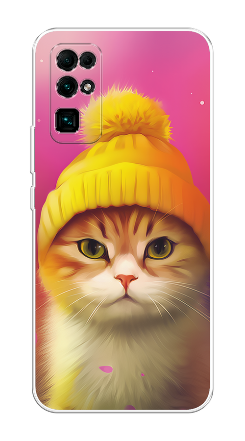 

Чехол на Honor 30 "Котик в шапочке", Розовый;желтый;бежевый, 612150-1