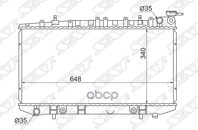 

Радиатор Nissan Primera/Avenir Sr18/20 90-95 Sat арт. NS0002-10