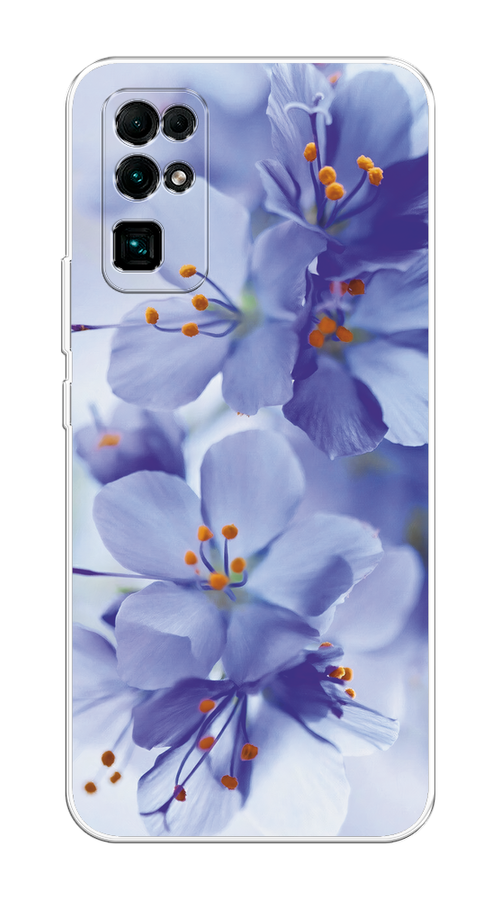 

Чехол на Honor 30 "Фиолетовые цветки", Фиолетовый;синий, 612150-1