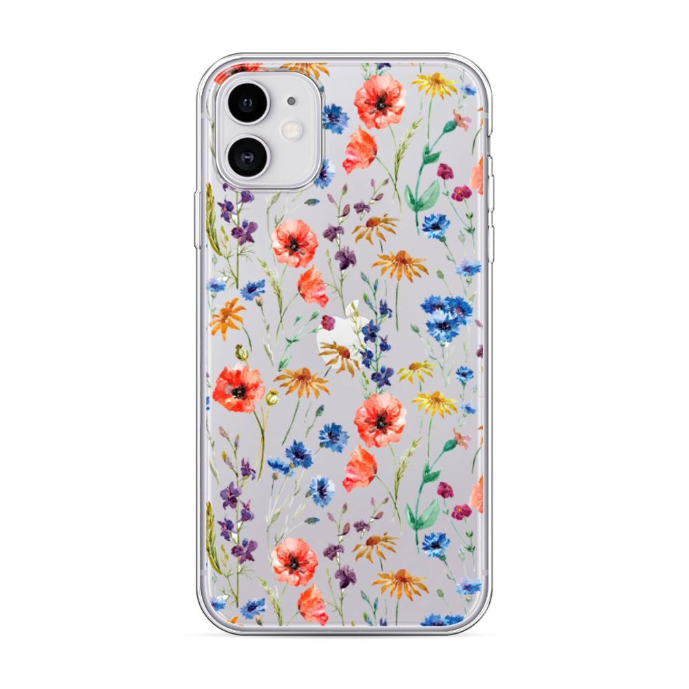 

Чехол Awog на Apple iPhone 11 / Айфон 11 "Маки и васильки фон", 12150-8