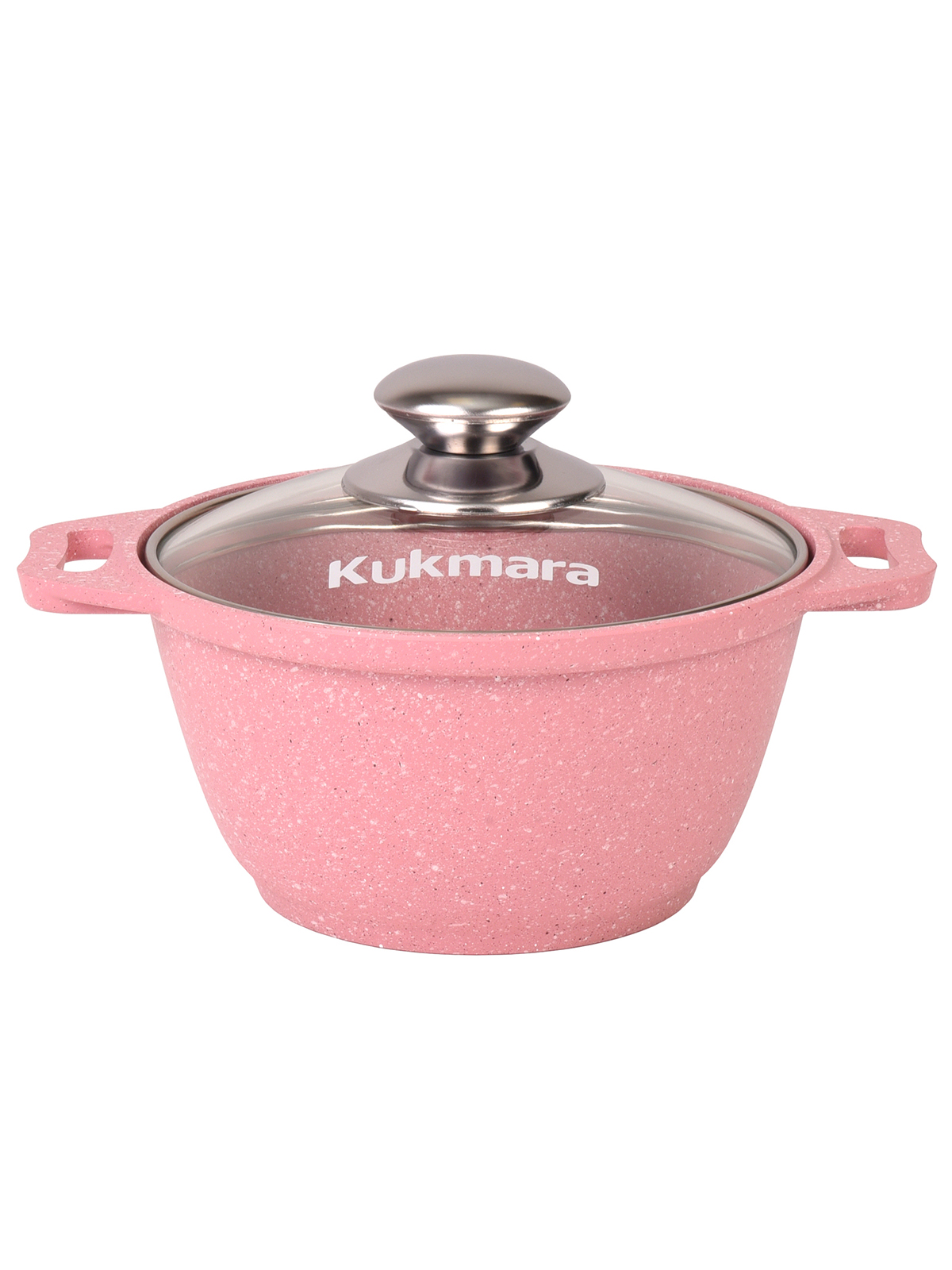 

Кастрюля с крышкой Kukmara Trendy style антипригарная 1 л, Розовый
