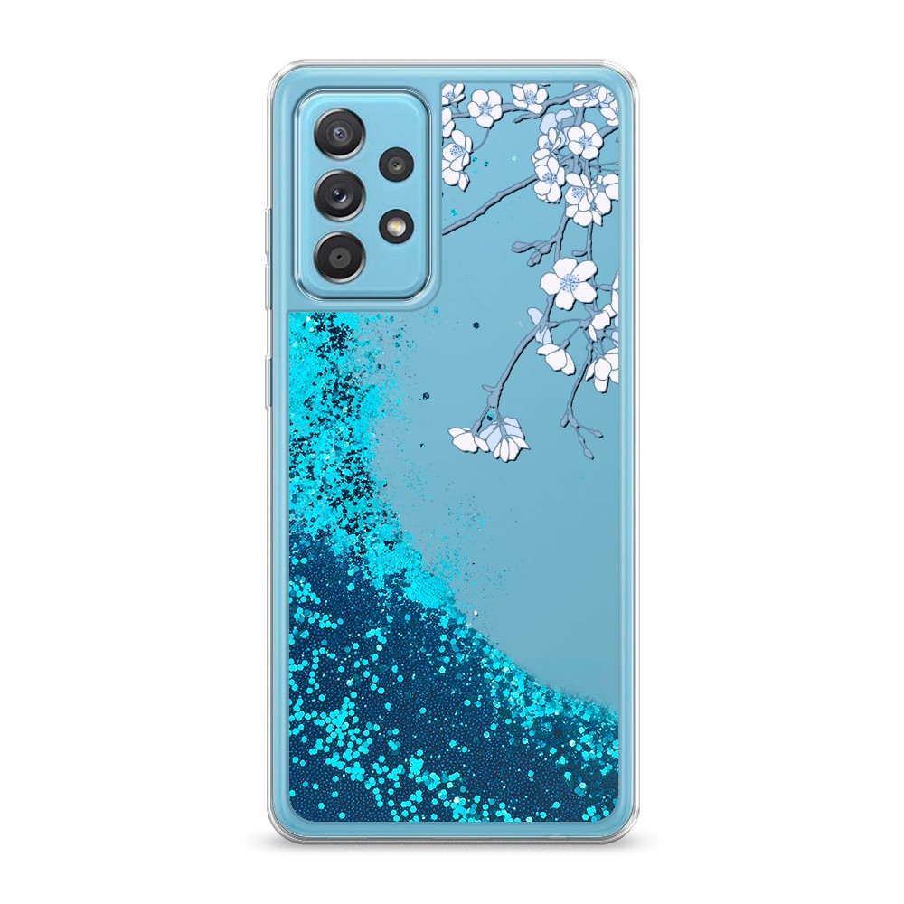 

Жидкий чехол с блестками "Цветочная фантазия 3" на Samsung Galaxy A52, 2102493-1