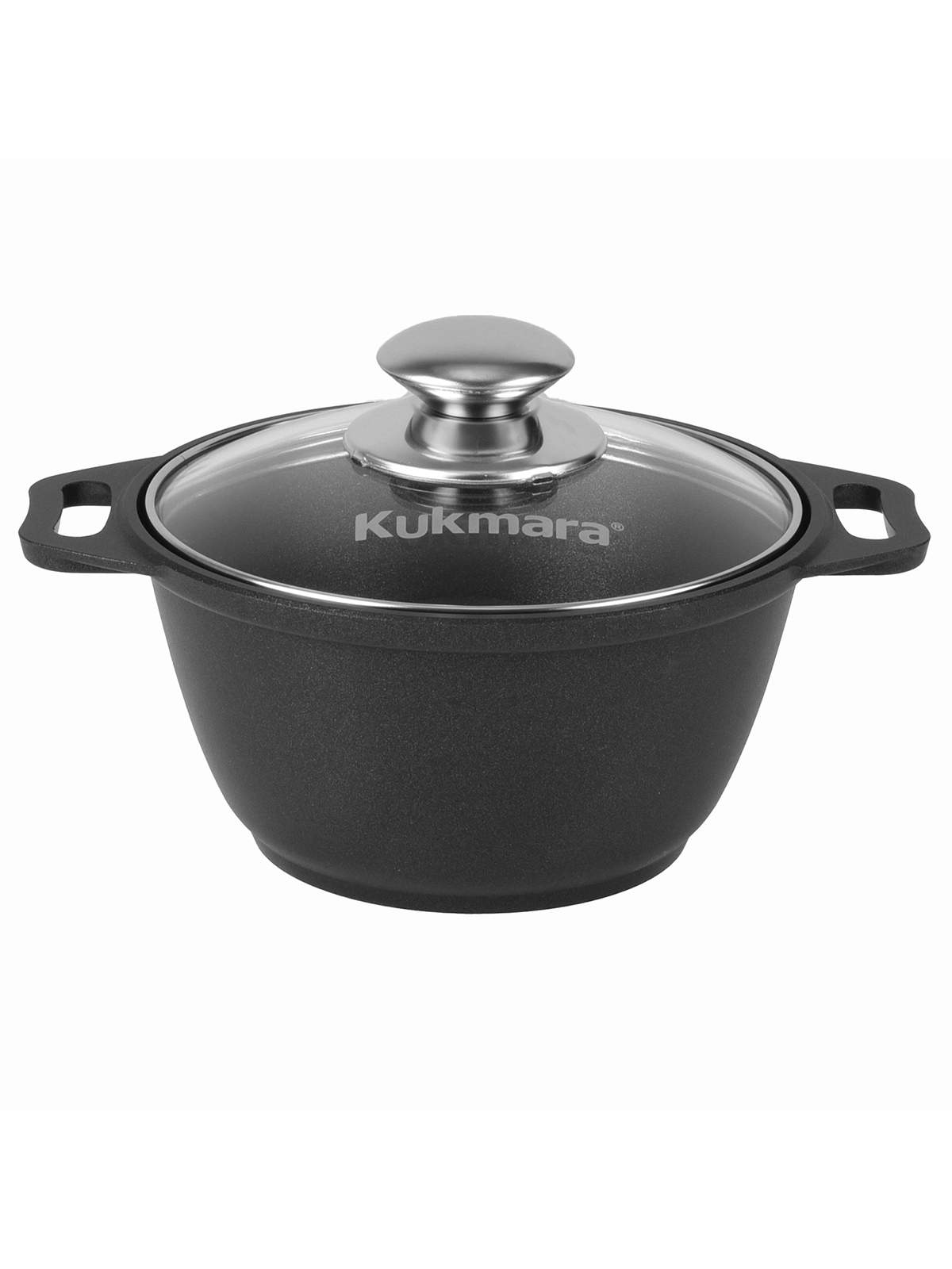 

Кастрюля с крышкой Kukmara Традиция антипригарная 1 л, Черный
