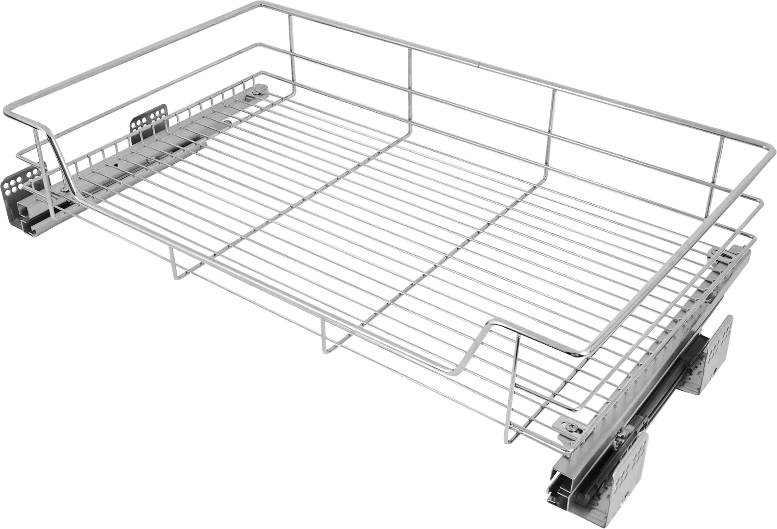 

Корзина с выдвижным механизмом Jet 76x41x13 см, цвет хром, Серебристый
